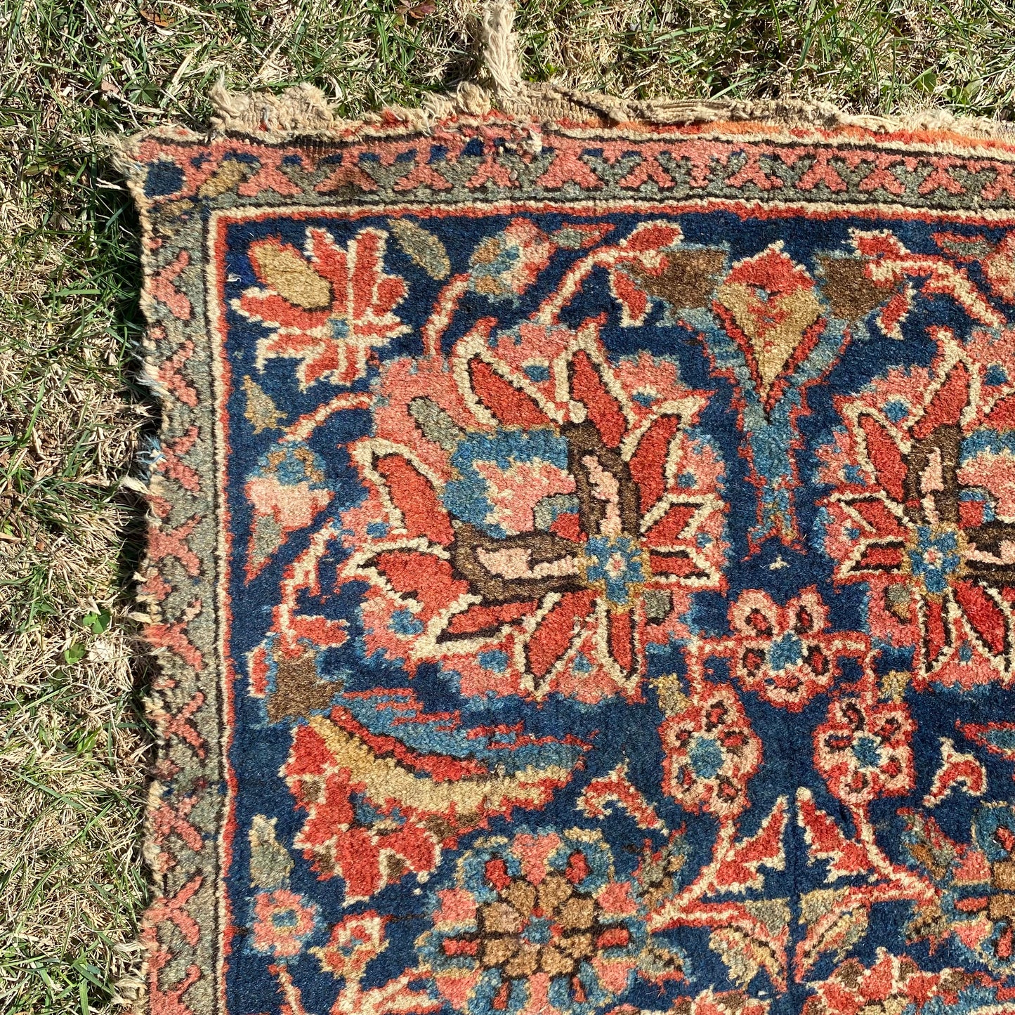 Vintage Rug, 1' 8 x 8' 1 Blue Runner
