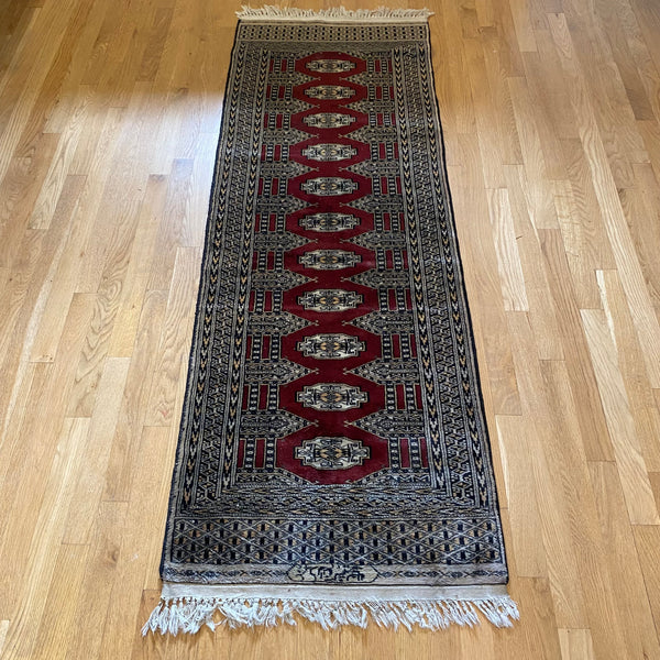 Vintage Rug, 2' 1 x 6' 6 Red