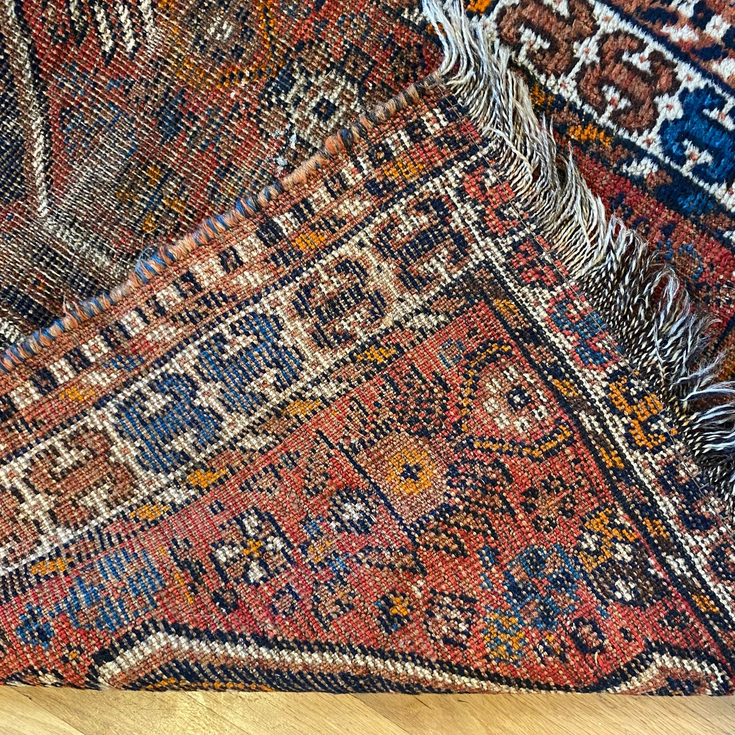 Vintage Rug, 2' 10 x 4' 3 Terracotta