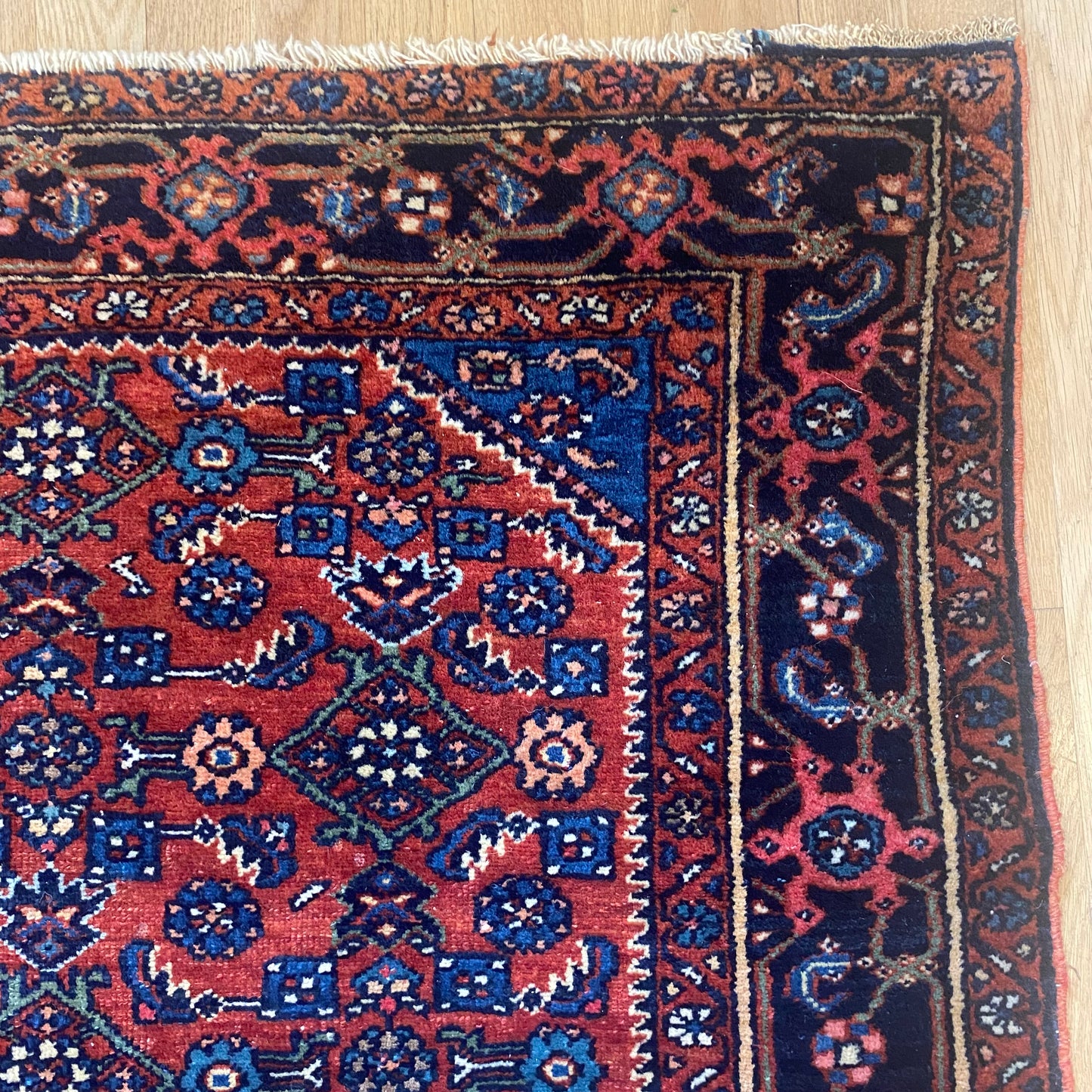 Vintage Rug, 3' 5 x 5' Red