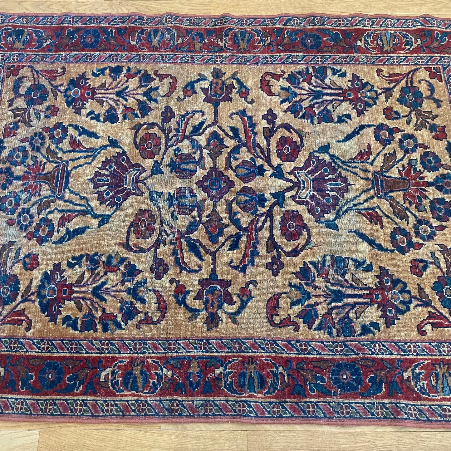 Vintage Rug, 3' 7 x 5' Gold