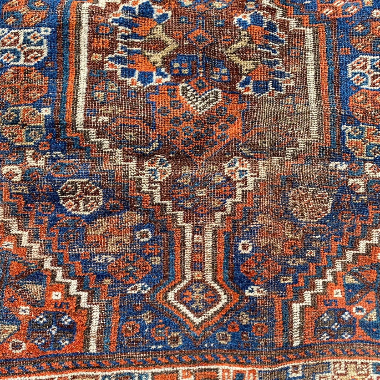 Vintage Rug 4' x 5' 3, Blue