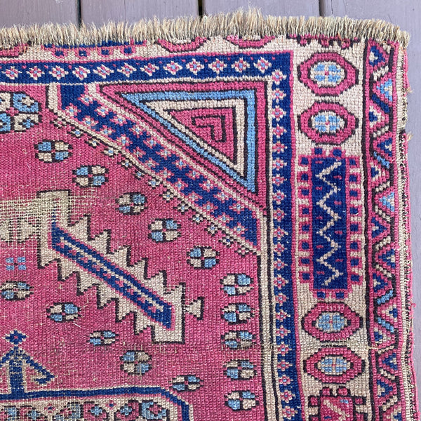 Vintage Rug, 3' 1 x 3' 10 Purple