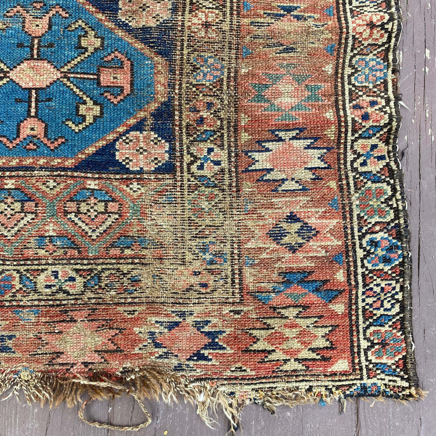 Antique Rug, 3' 1 x 4' 8 Blue
