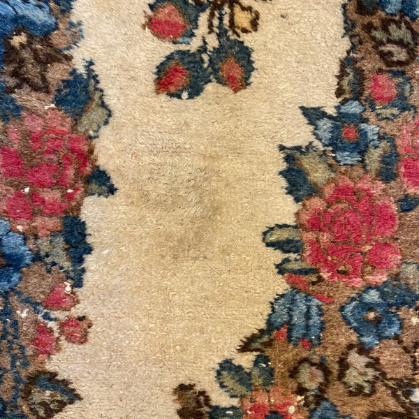 Vintage Rug, 1' 11 x 4' 3 White