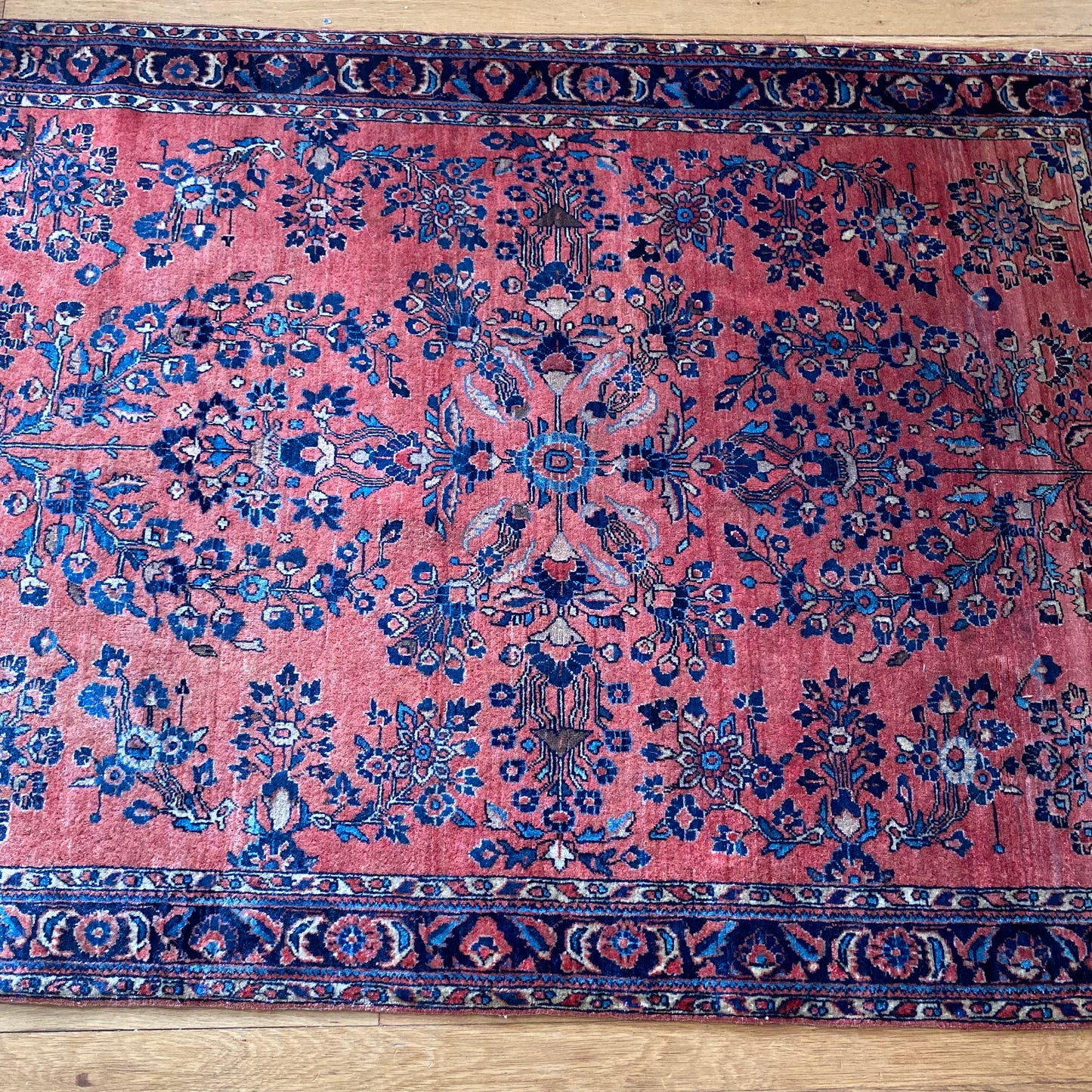 Vintage Rug, 3' 5 x 5' 2 Pink
