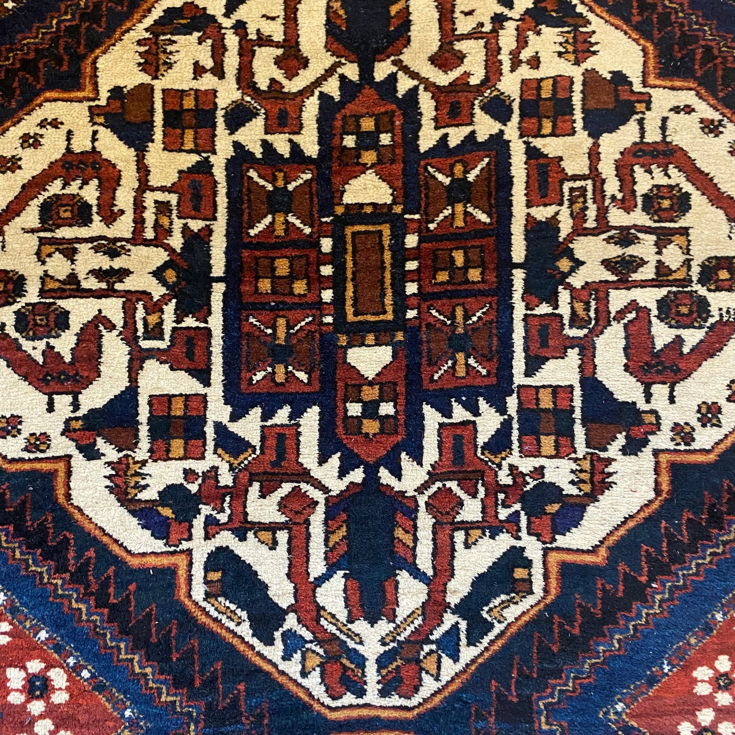 Persian Afshar Rug, 4' 2 x 6' Vintage Brown