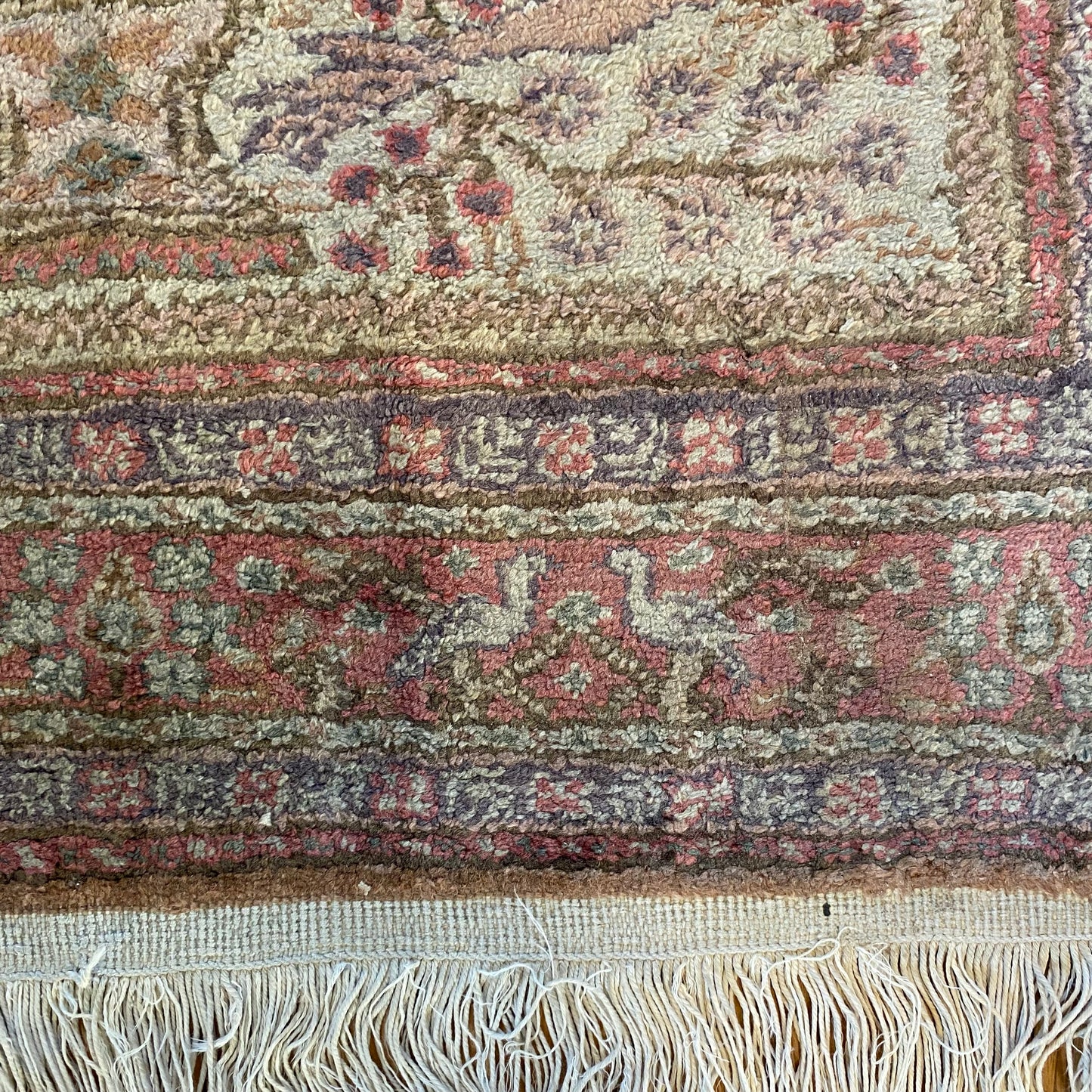 Vintage Rug, 3' x 4' 11 Cream