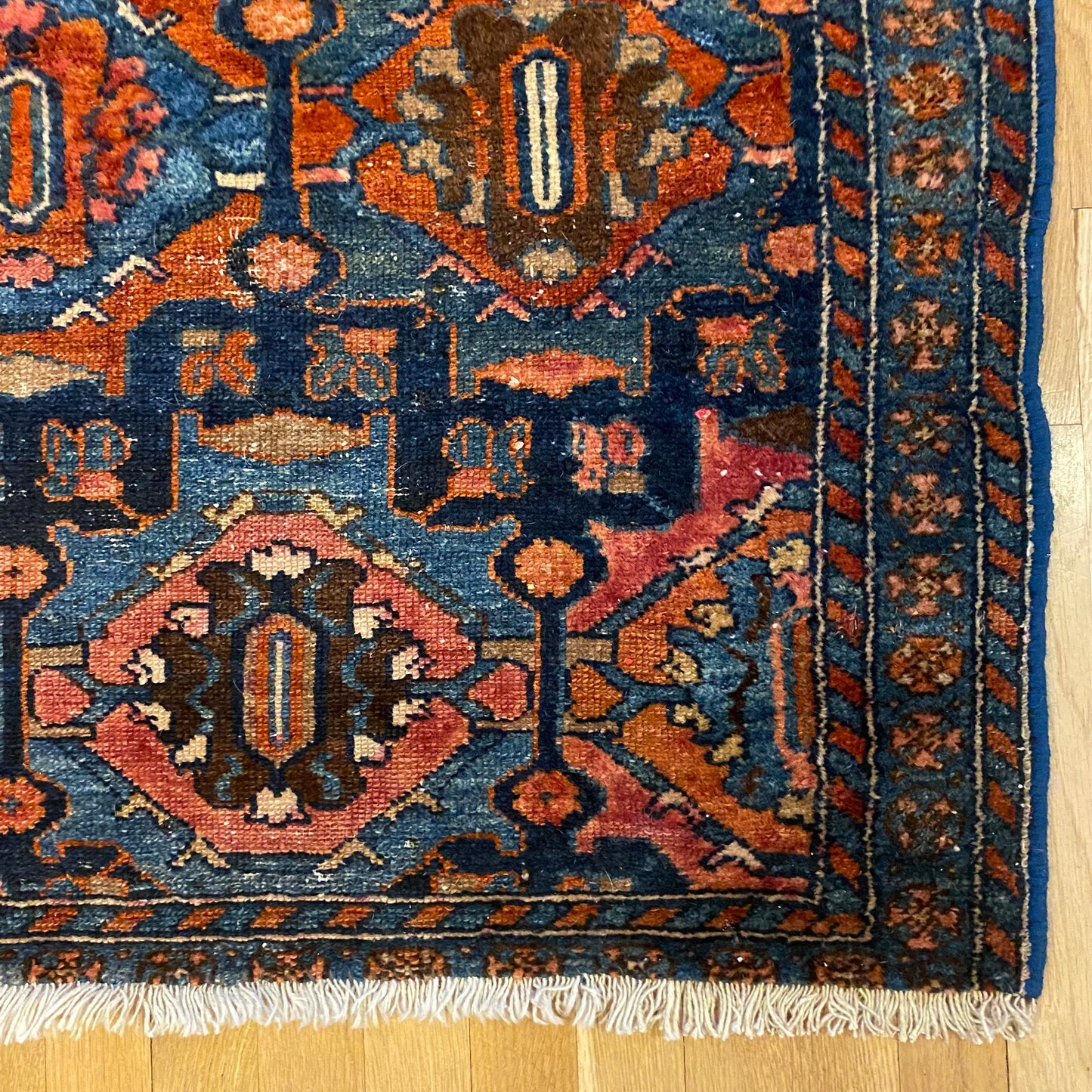 Persian Rug, 2' 9 x 5' Navy Vintage