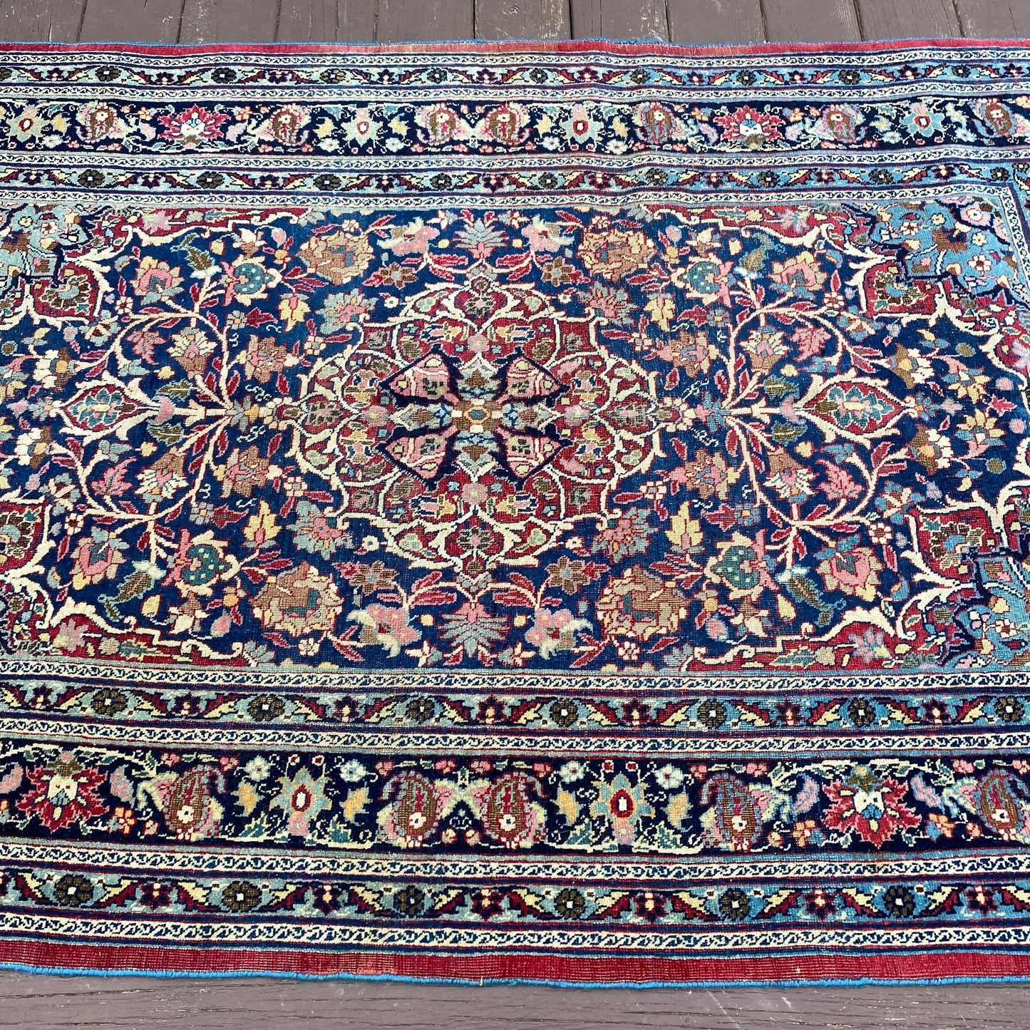 Vintage Rug, 4' 1 x 6' 7 Blue