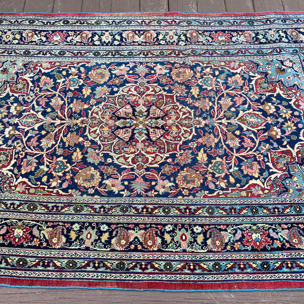 Vintage Rug, 4' 1 x 6' 7 Blue