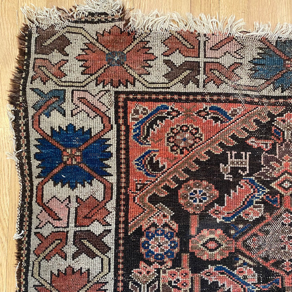 Vintage Rug, 3' 7 x 6' 4 Brown