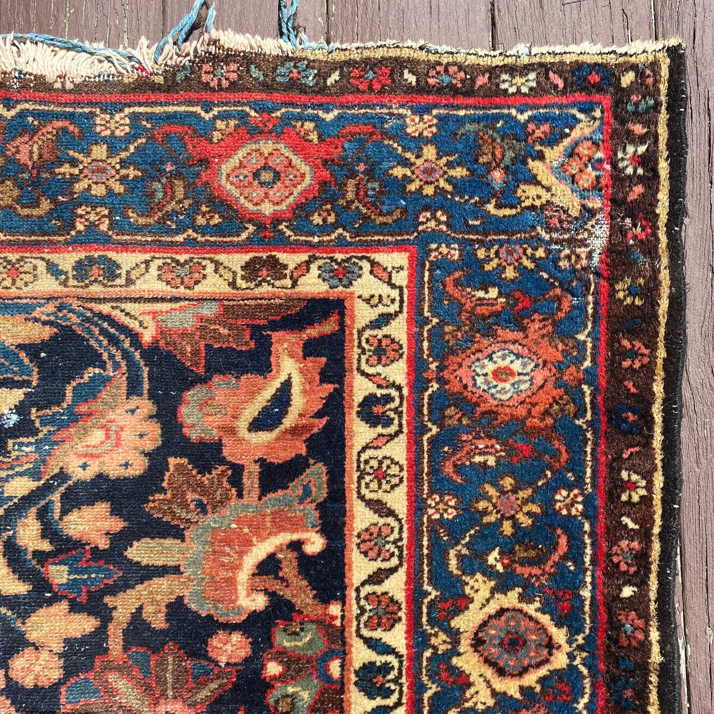 Vintage Rug, 4' 2 x 6' 8 Blue