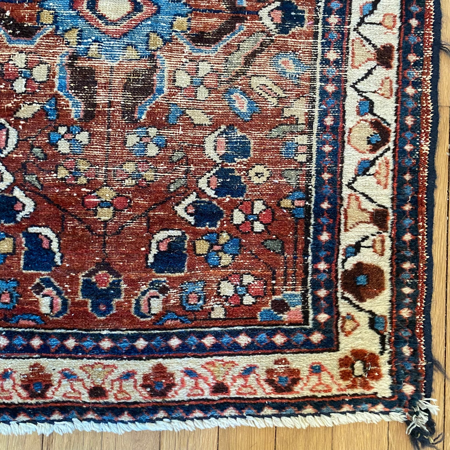 Vintage Rug, 2' 3 x 2' 10 Red-Brown