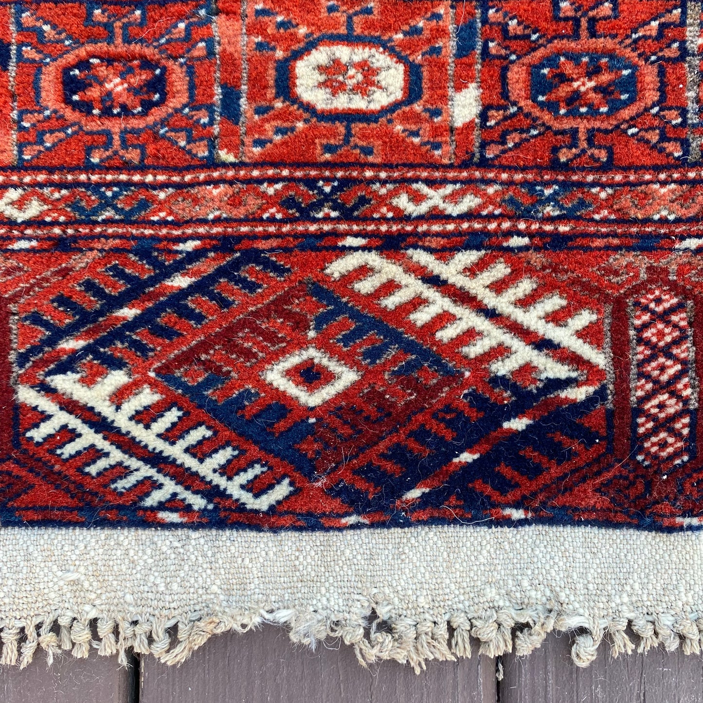 Vintage Rug, 2' 7 x 4' Red Brown