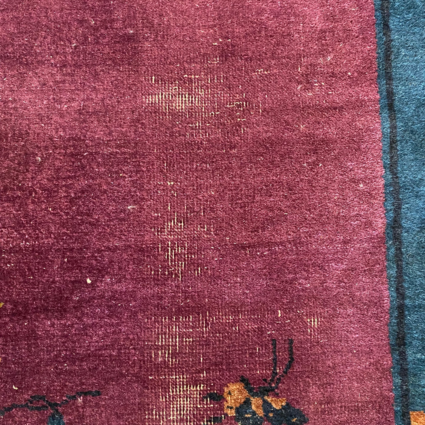 Vintage Rug, 3' 1 x 6' 8 Purple
