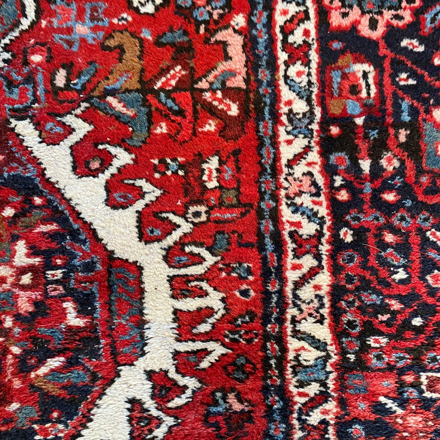 Vintage Rug, 3' 7 x 5' Red