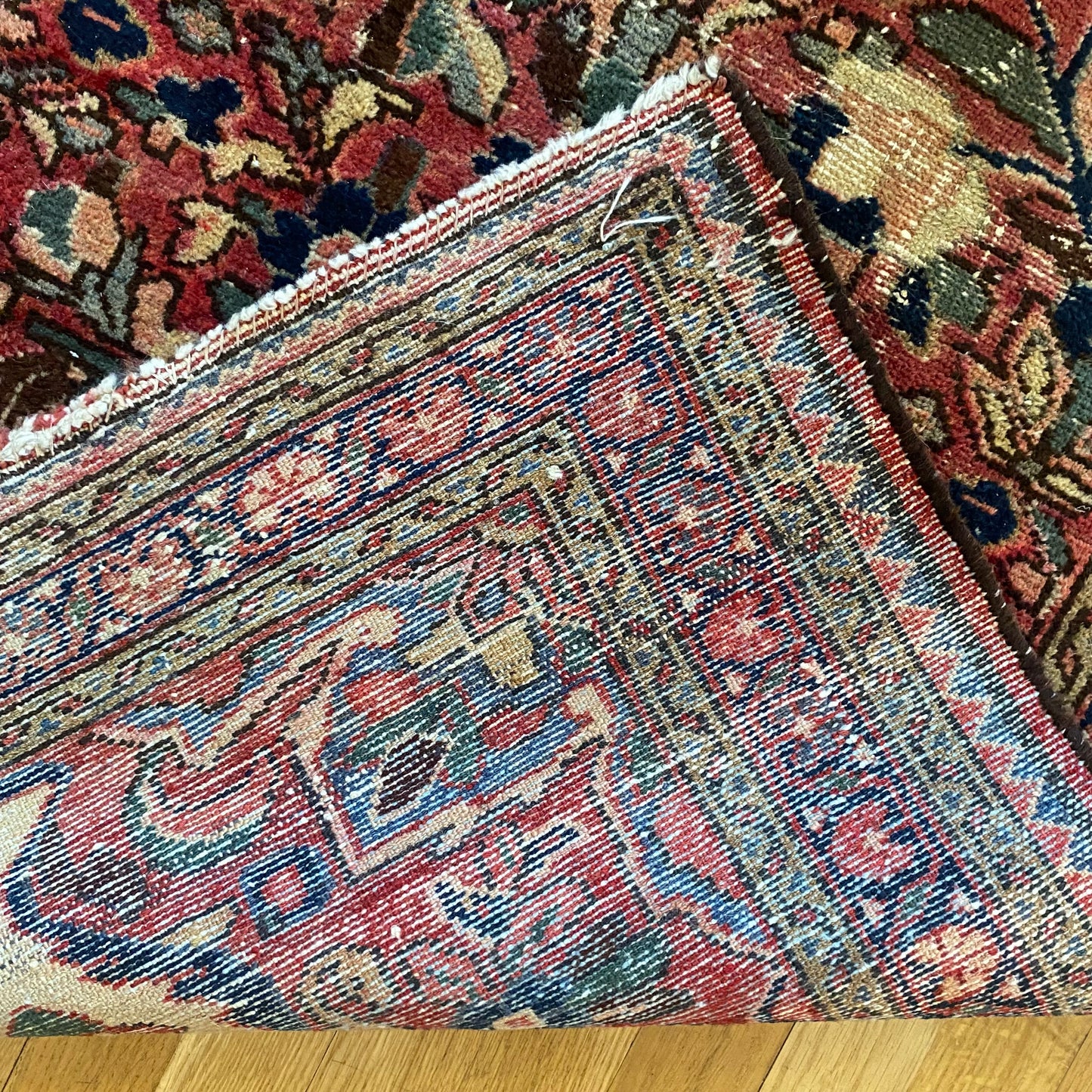 Vintage Rug, 2' 8 x 6' 8 Dark Rose Runner
