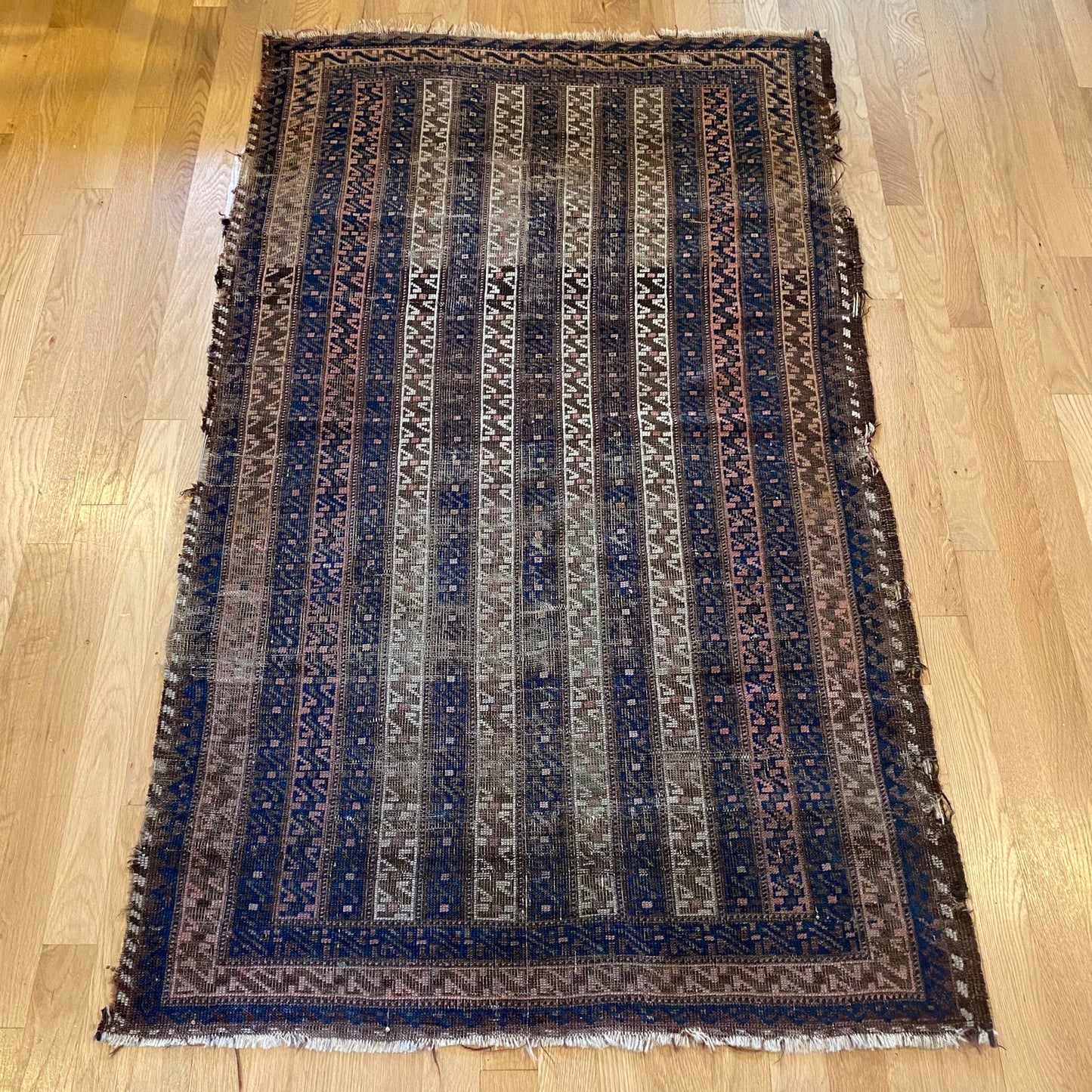 Antique Rug, 3' x 5' 1 Brown