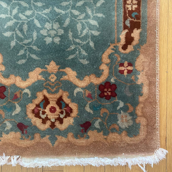Vintage Rug, 2' x 4' 1 Blue