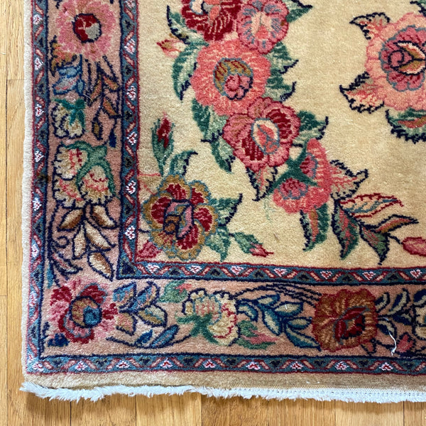 Vintage Rug, 2' 8 x 2' 2 Cream