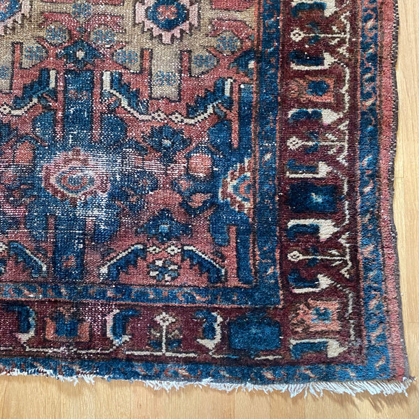 Vintage Rug, 3' 6 x 5' 11 Blue