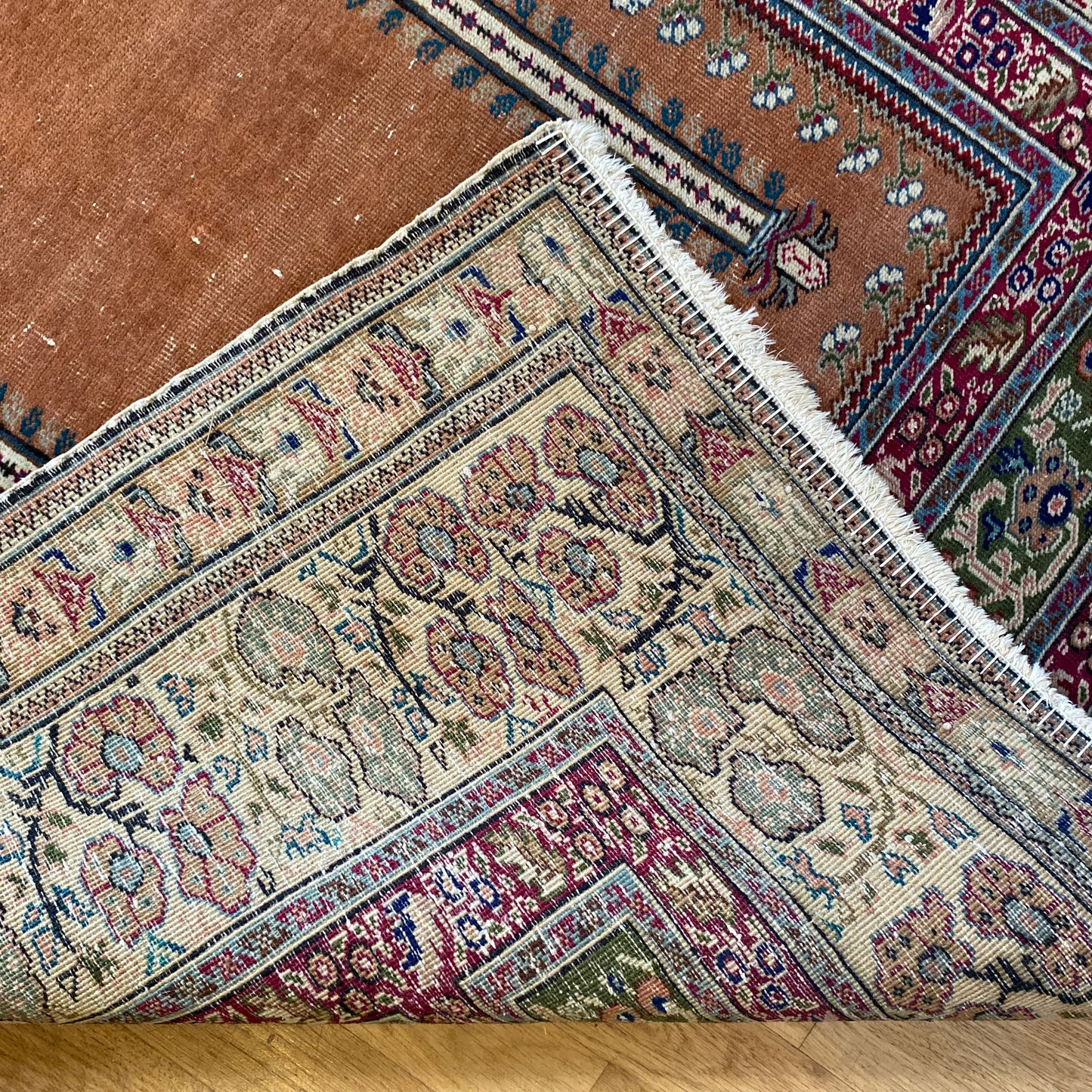 Vintage Rug, 3' 11 x 5' 9 Orange Brown