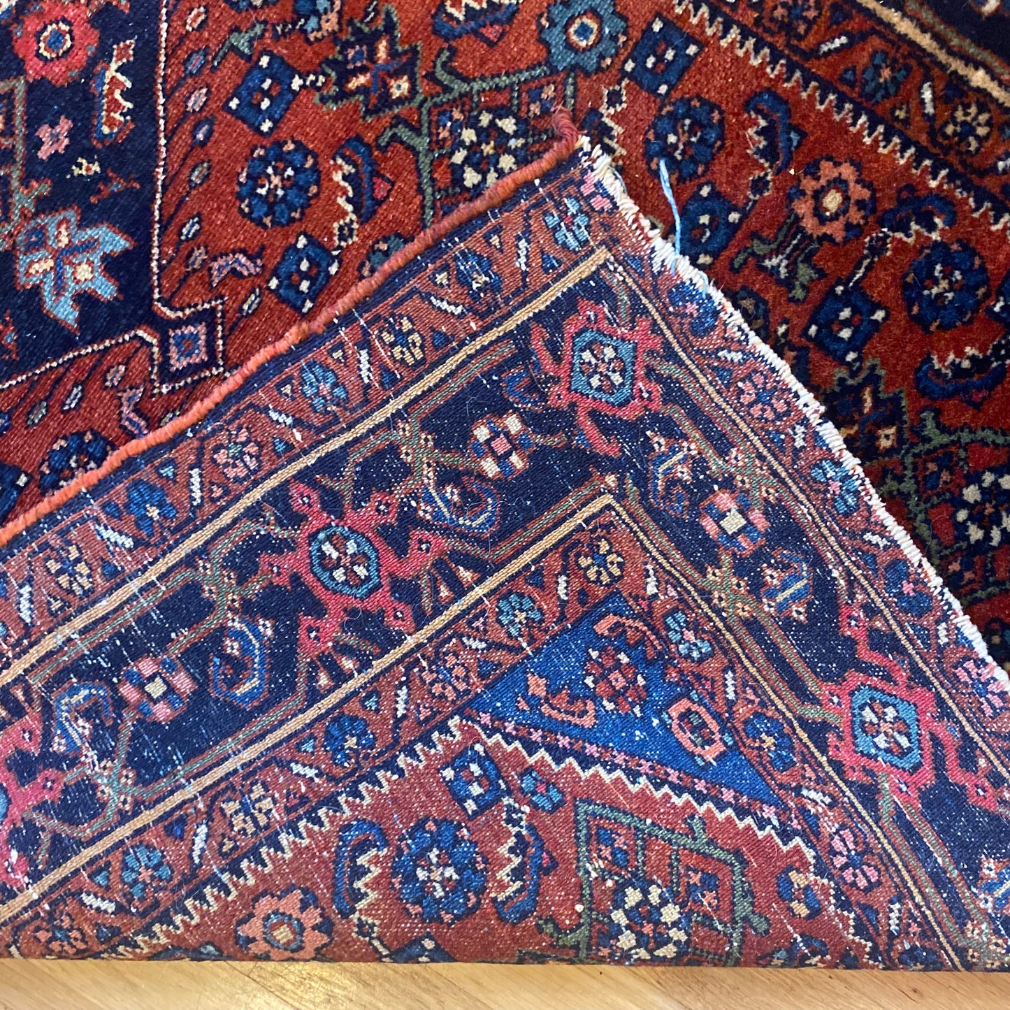Vintage Rug, 3' 5 x 5' Red