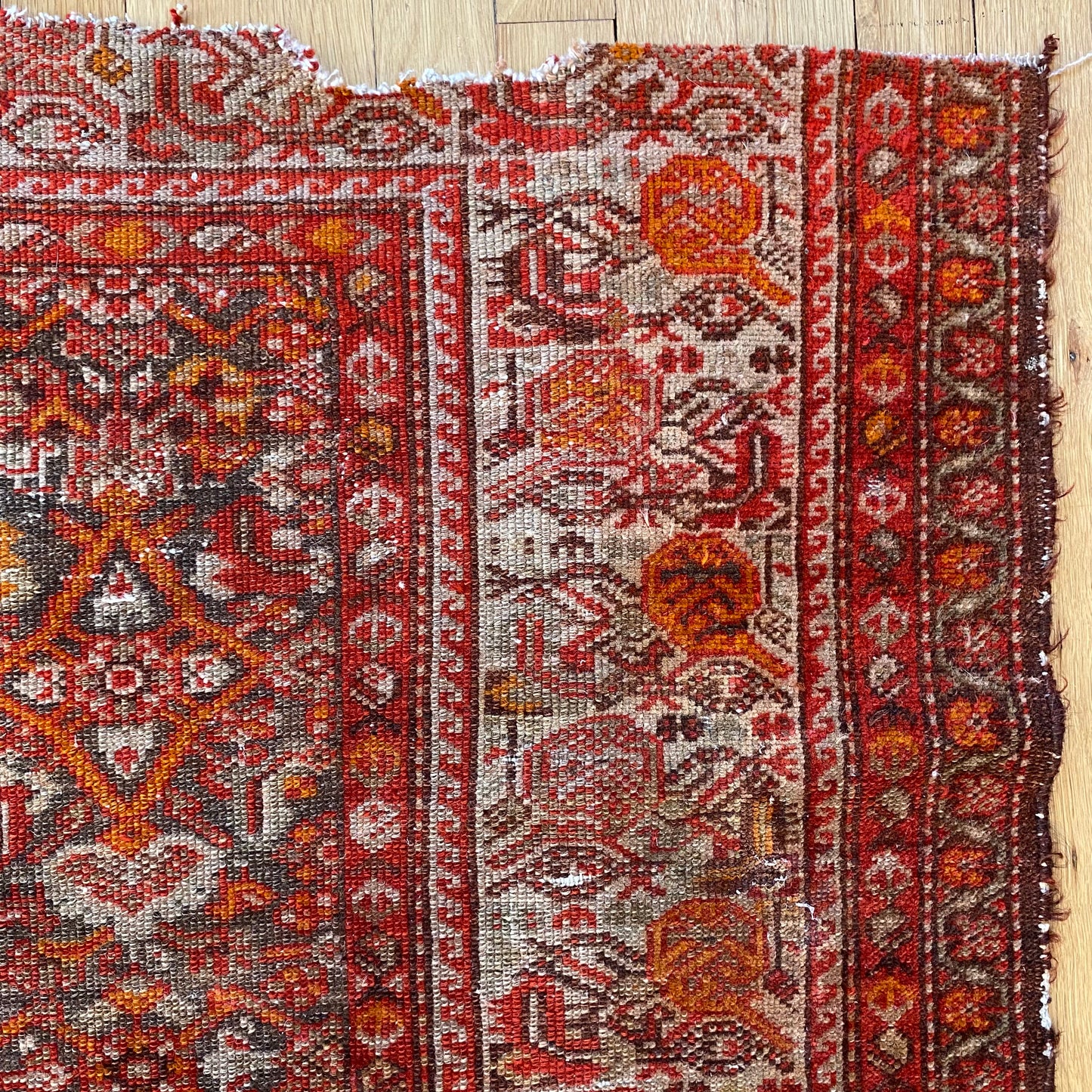 Vintage Rug, 4' 2 x 6' 2 Brown