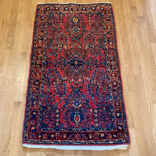 Vintage Rug, 2' 3 x 3' 11 Pink