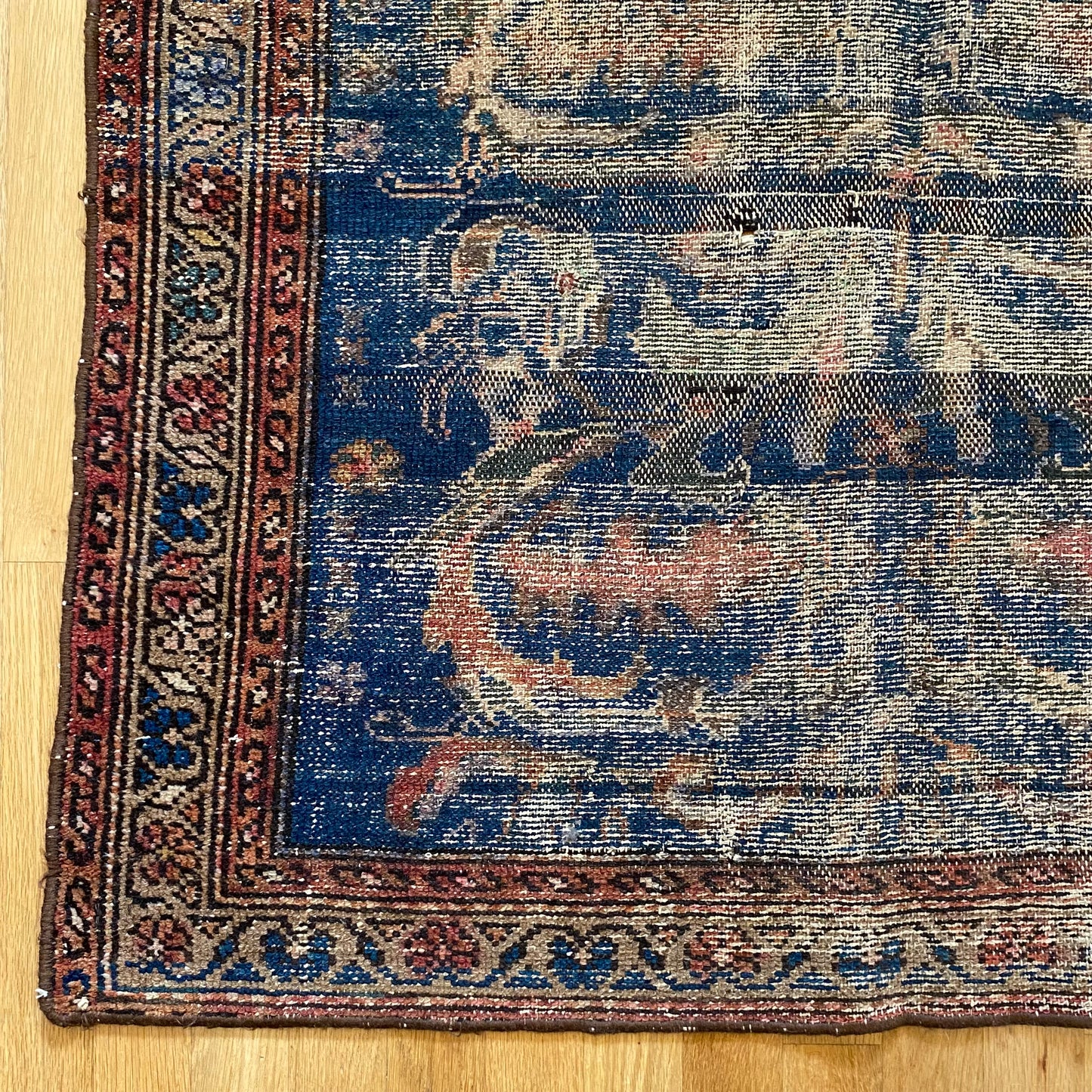 Vintage Rug, 3' 4 x 6' Blue