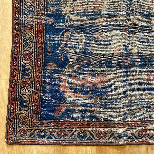 Vintage Rug, 3' 4 x 6' Blue