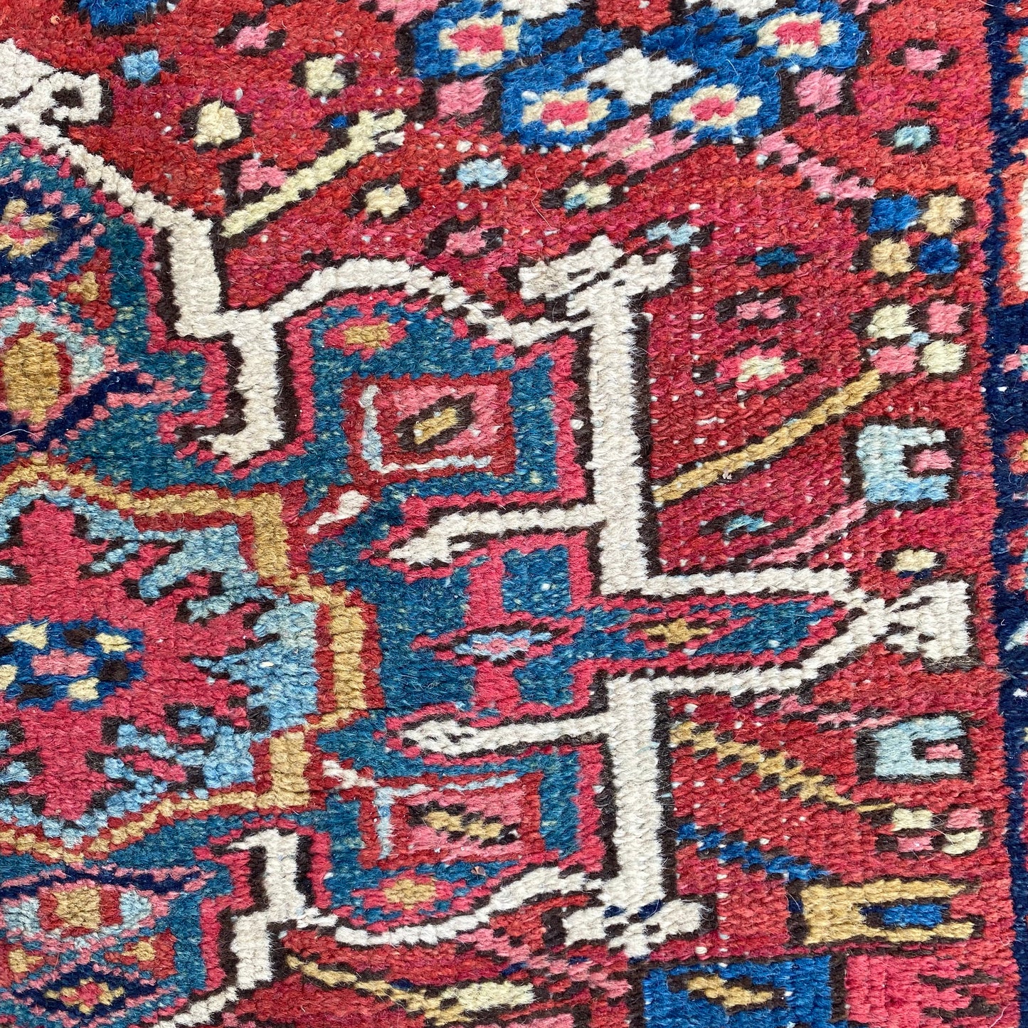 Vintage Rug, 3' x 4' 1 Red