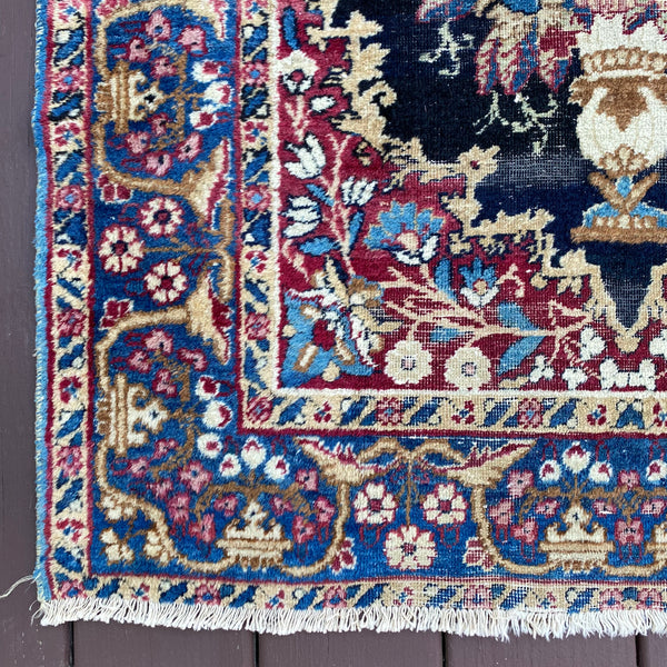 Vintage Rug, 2' 11 x 4' 1 Blue