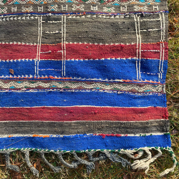 Vintage Rug, 5' 10 x 13' 3 Blue