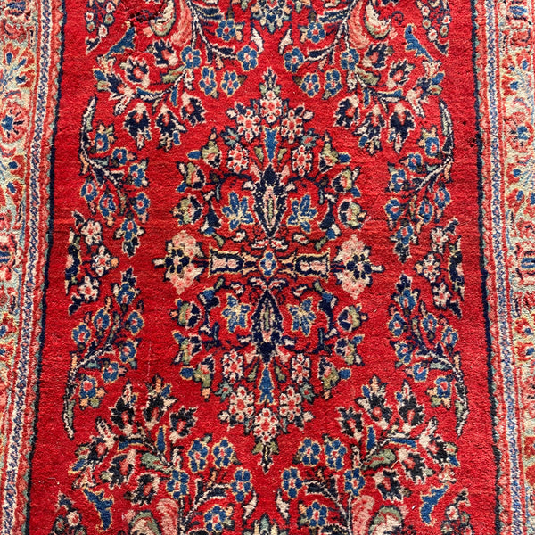 Vintage Rug, 2' 1 x 4' 1 Red