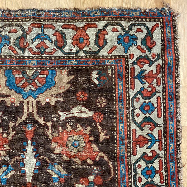 Vintage Rug, 3' 5 x 7' 6 Brown