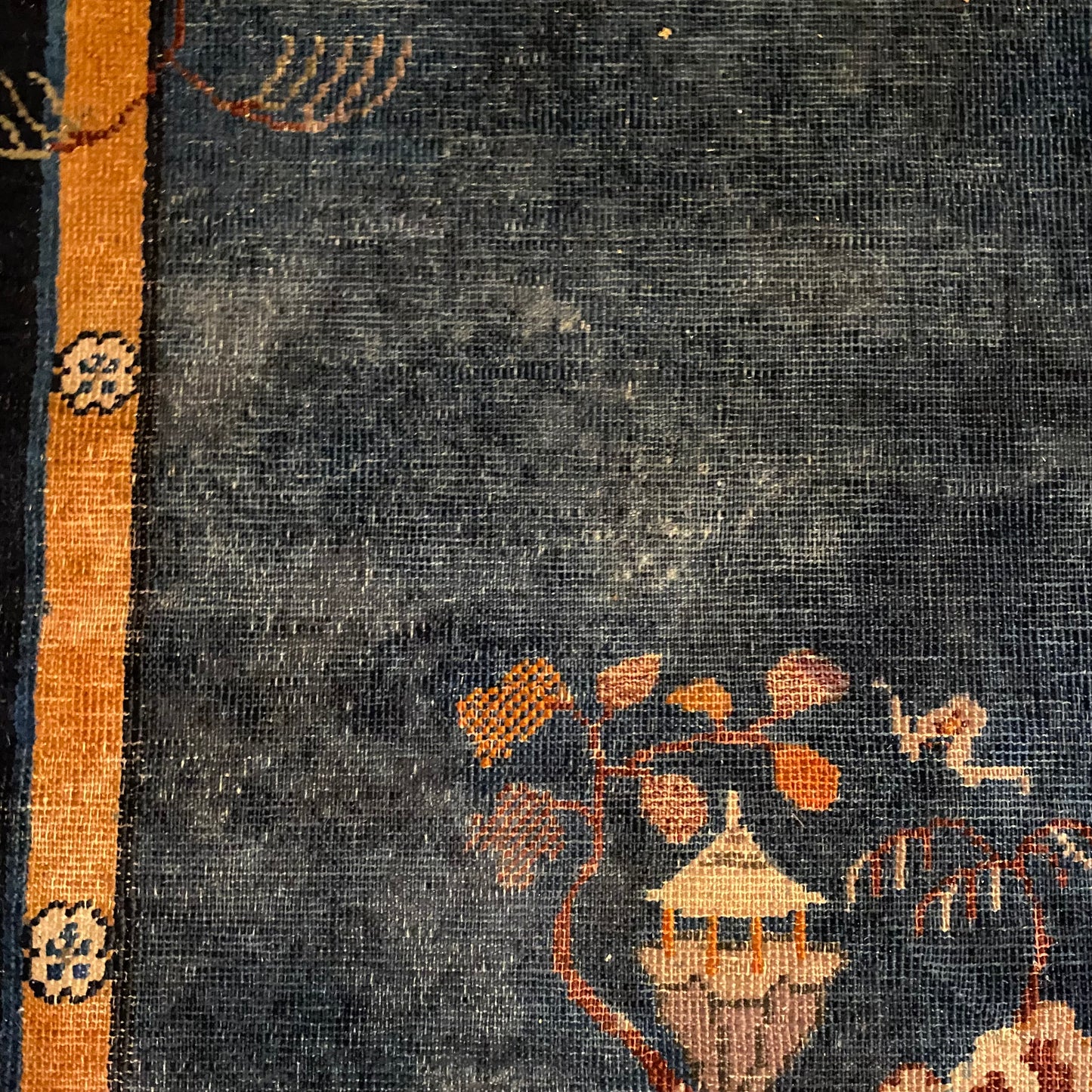 Peking Chinese Rug, 2' 10 x 5' 7 Blue Vintage