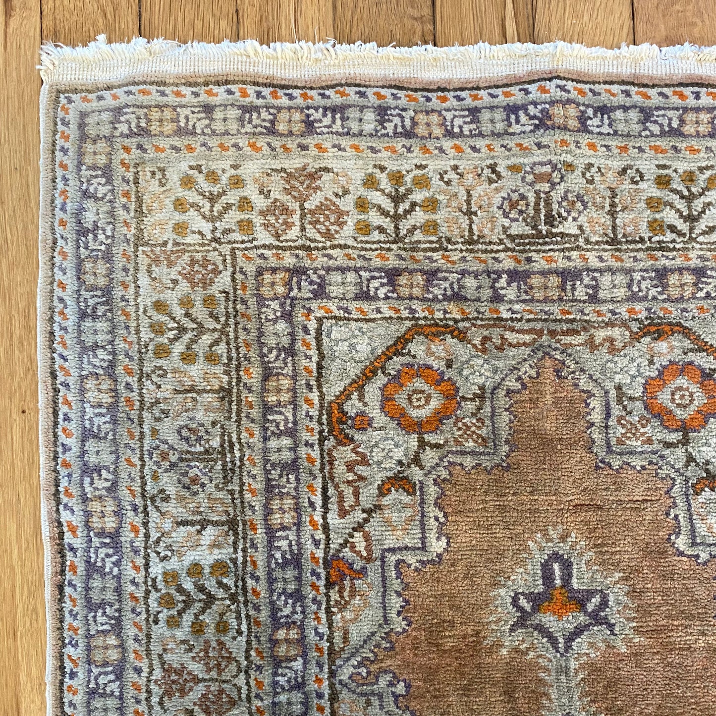 Vintage Rug, 2' x 3' 4 Tan