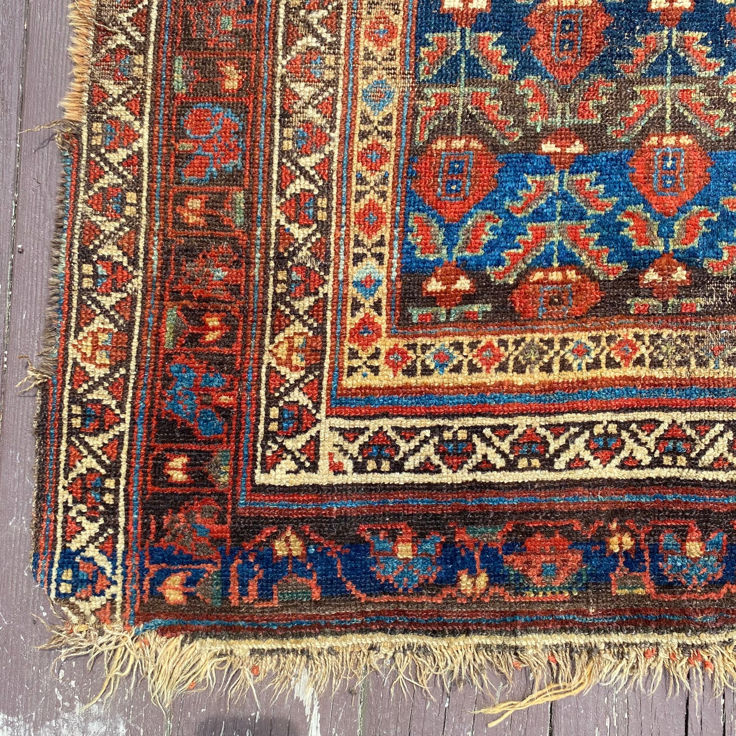 Vintage Rug, 3' 10 x 8' Blue