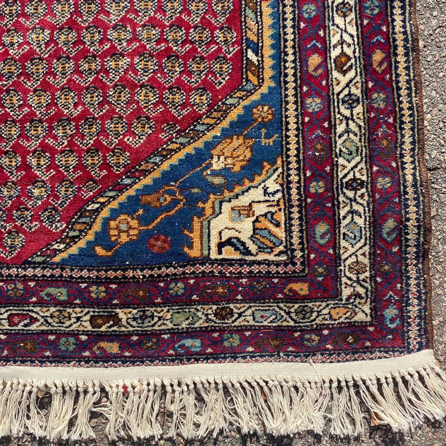 Vintage Rug, 4' 5 x 7' 2 Red