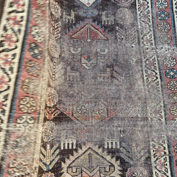 Antique Rug, 2' 10 x 6' 7 Brown