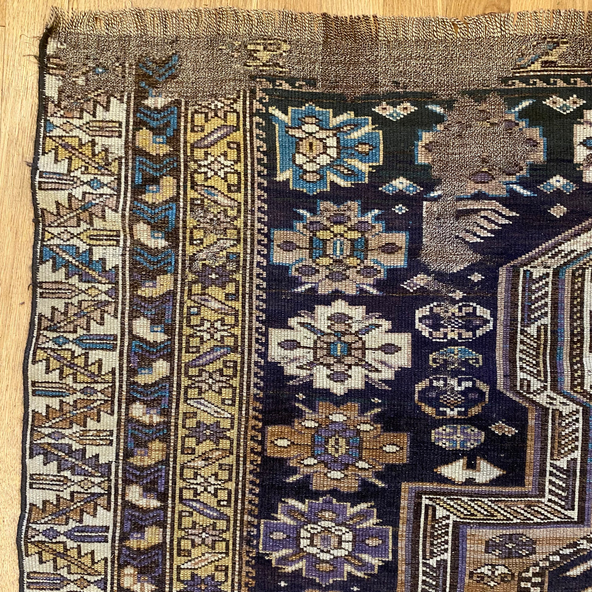 Antique Rug, 3' 9 x 6' 2 Caucasian