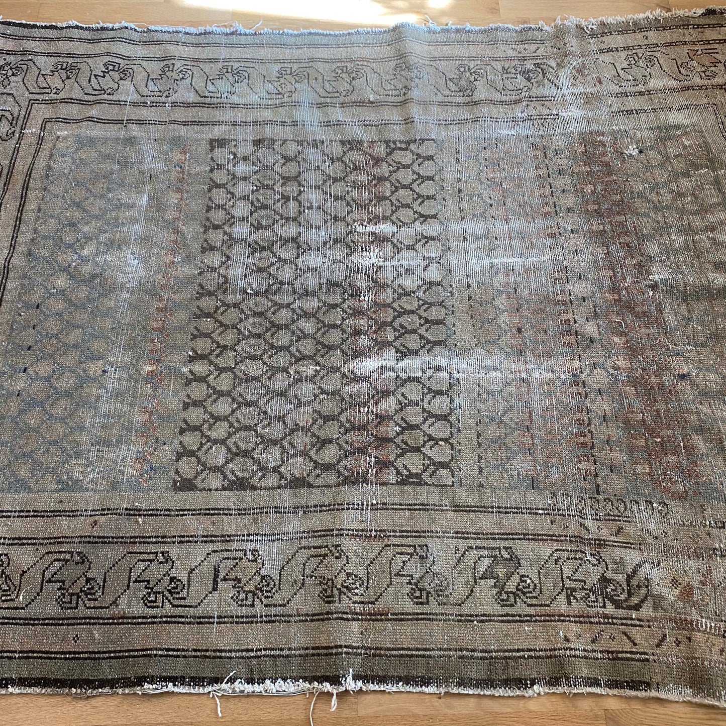 Vintage Rug, 4' 9 x 5' 11 Beige