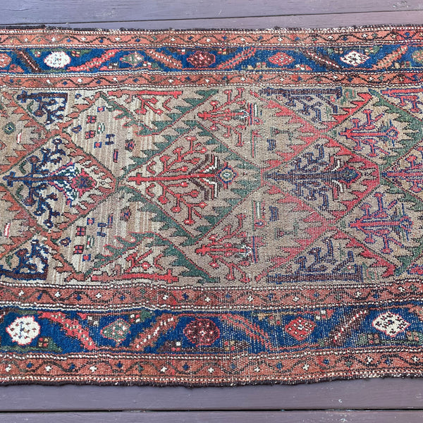 Vintage Rug, 3' 6 x 5' 8 Brown