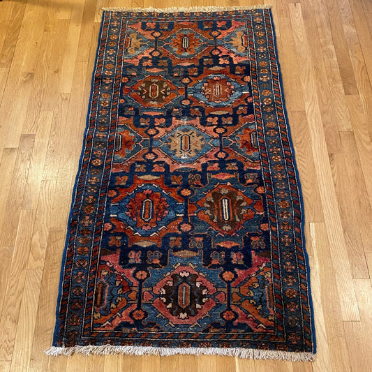 Persian Rug, 2' 9 x 5' Navy Vintage