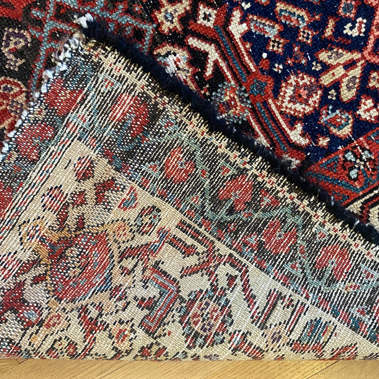 Vintage Rug, 3' 9 x 5' 8 Blue