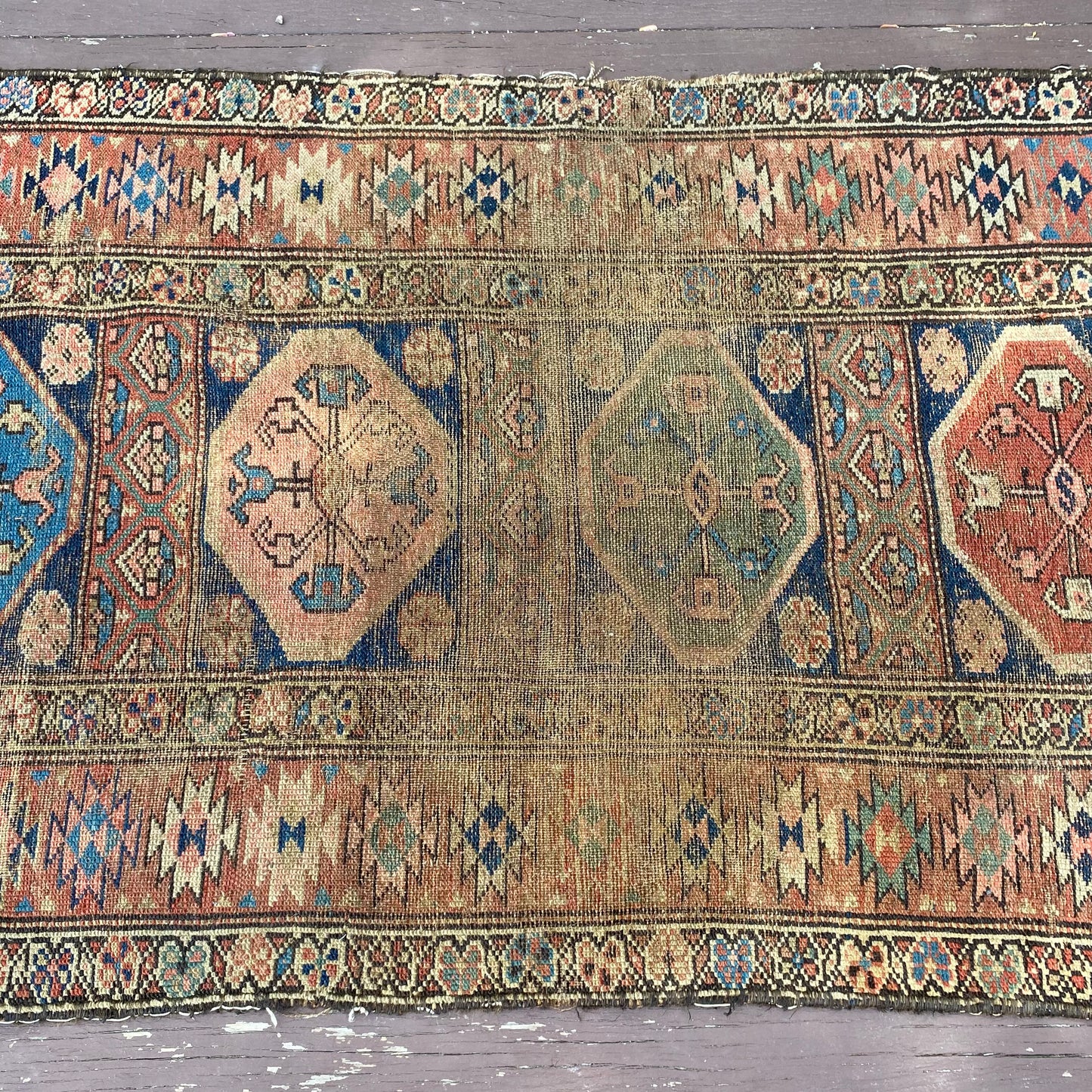 Antique Rug, 3' 1 x 4' 8 Blue