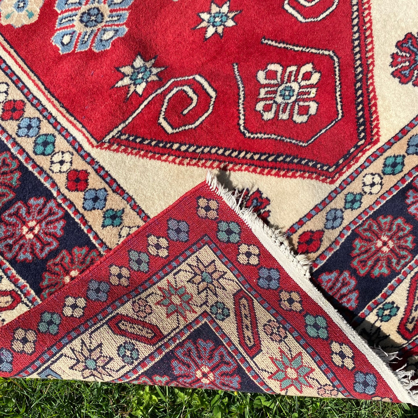 Vintage Rug, 4' 3 x 6' 1 Red