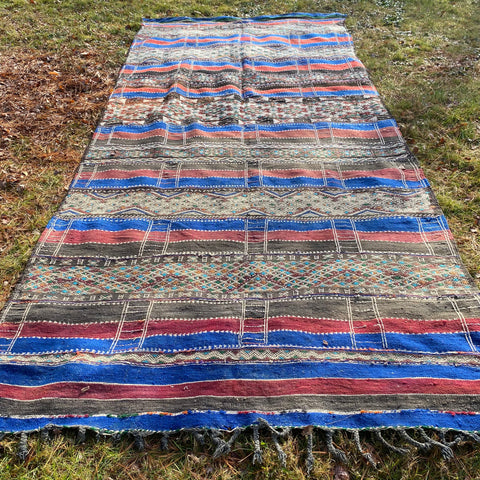 Vintage Rug, 5' 10 x 13' 3 Blue